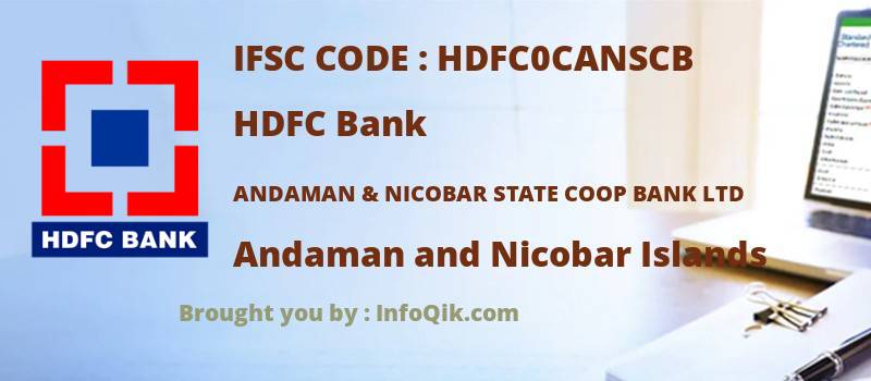 HDFC Bank Andaman & Nicobar State Coop Bank Ltd, Andaman and Nicobar Islands - IFSC Code