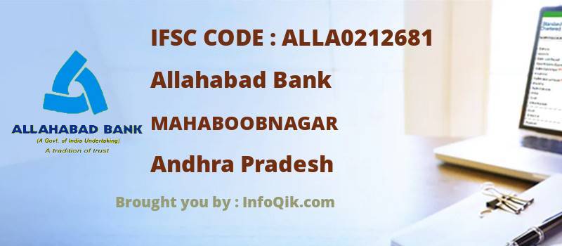 Allahabad Bank Mahaboobnagar, Andhra Pradesh - IFSC Code