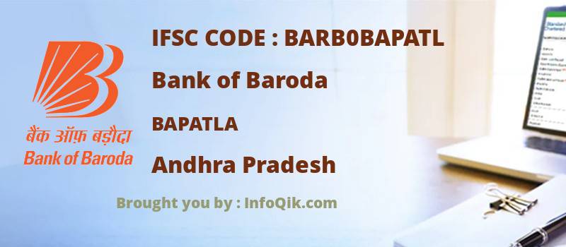 Bank of Baroda Bapatla, Andhra Pradesh - IFSC Code