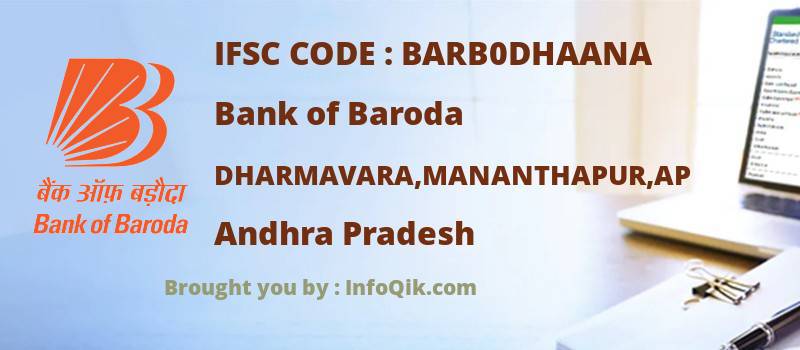 Bank of Baroda Dharmavara,mananthapur,ap, Andhra Pradesh - IFSC Code