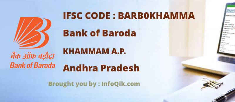 Bank of Baroda Khammam A.p., Andhra Pradesh - IFSC Code