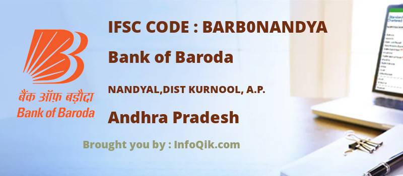 Bank of Baroda Nandyal,dist Kurnool, A.p., Andhra Pradesh - IFSC Code