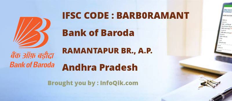 Bank of Baroda Ramantapur Br., A.p., Andhra Pradesh - IFSC Code