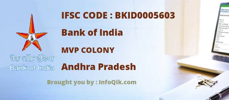 Bank of India Mvp Colony, Andhra Pradesh - IFSC Code