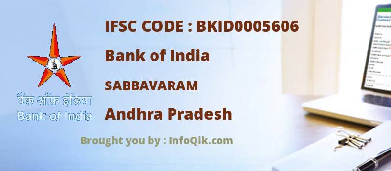 Bank of India Sabbavaram, Andhra Pradesh - IFSC Code