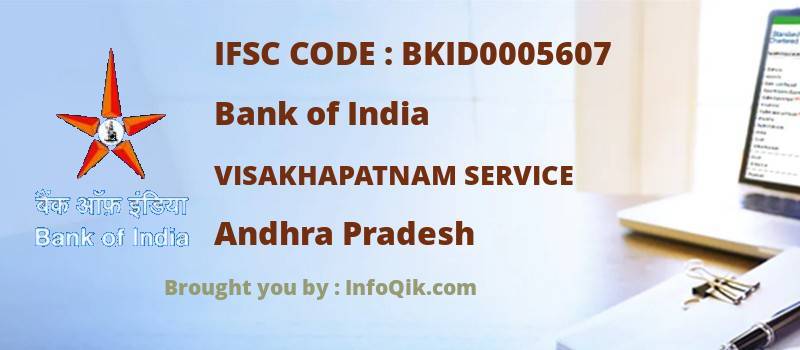 Bank of India Visakhapatnam Service, Andhra Pradesh - IFSC Code