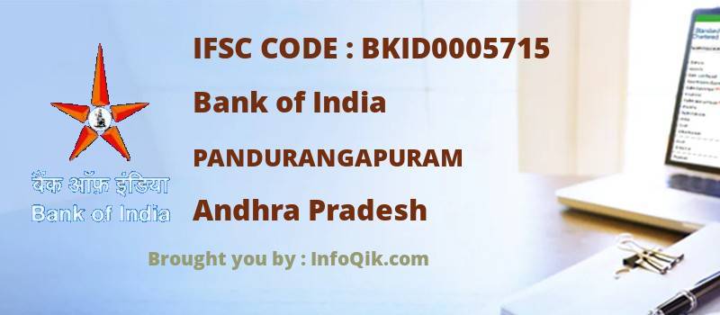 Bank of India Pandurangapuram, Andhra Pradesh - IFSC Code