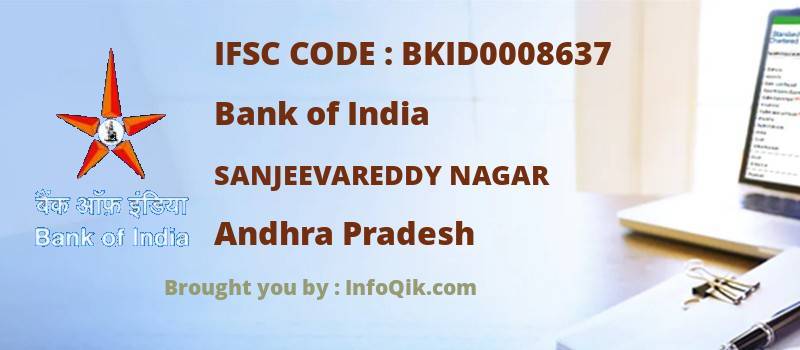 Bank of India Sanjeevareddy Nagar, Andhra Pradesh - IFSC Code