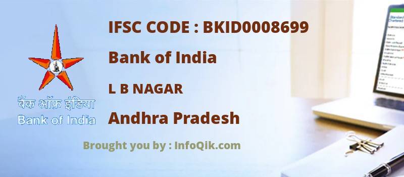 Bank of India L B Nagar, Andhra Pradesh - IFSC Code