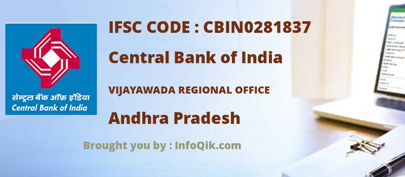 Central Bank of India Vijayawada Regional Office, Andhra Pradesh - IFSC Code