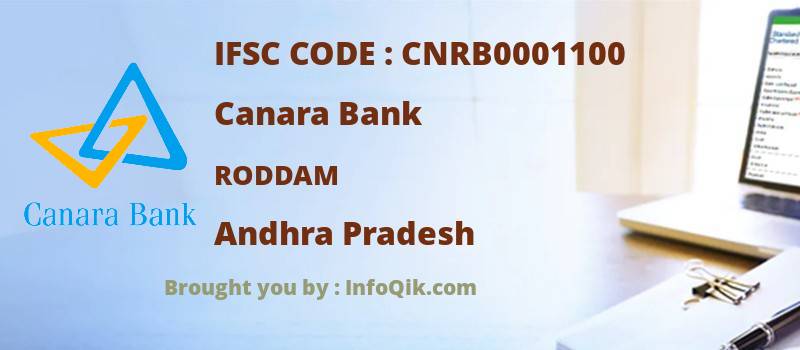 Canara Bank Roddam, Andhra Pradesh - IFSC Code