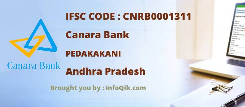 Canara Bank Pedakakani, Andhra Pradesh - IFSC Code