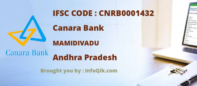 Canara Bank Mamidivadu, Andhra Pradesh - IFSC Code
