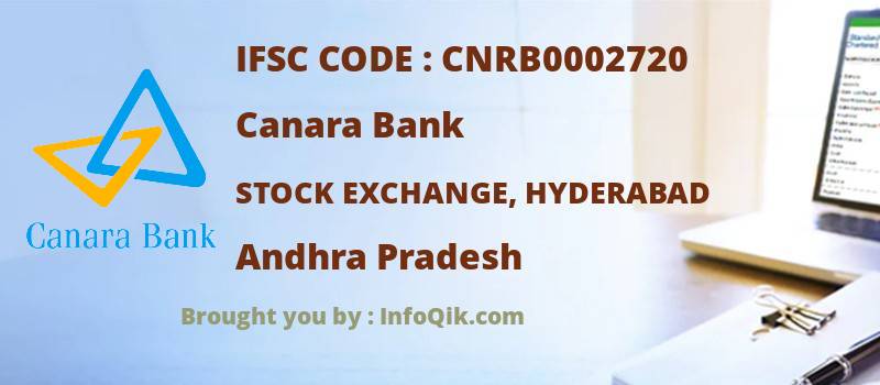 Canara Bank Stock Exchange, Hyderabad, Andhra Pradesh - IFSC Code