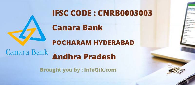 Canara Bank Pocharam Hyderabad, Andhra Pradesh - IFSC Code