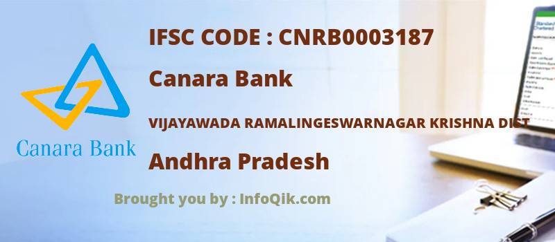 Canara Bank Vijayawada Ramalingeswarnagar Krishna Dist, Andhra Pradesh - IFSC Code