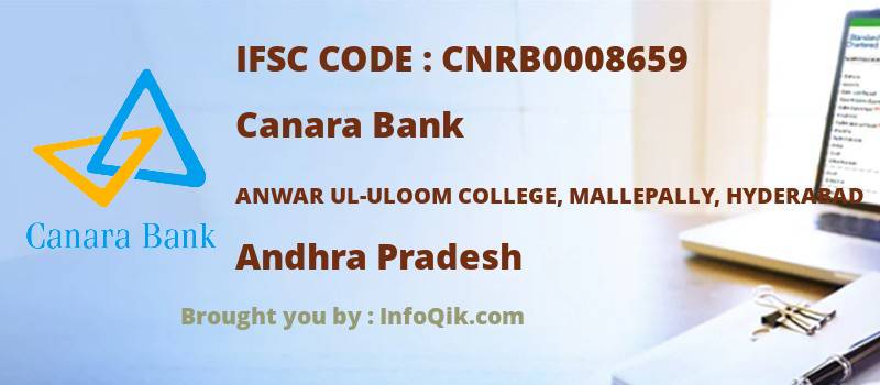 Canara Bank Anwar Ul-uloom College, Mallepally, Hyderabad, Andhra Pradesh - IFSC Code