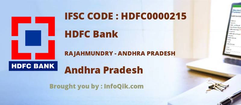 HDFC Bank Rajahmundry - Andhra Pradesh, Andhra Pradesh - IFSC Code