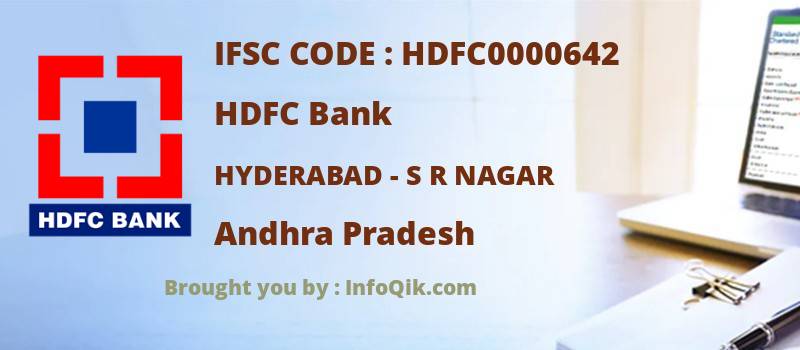 HDFC Bank Hyderabad - S R Nagar, Andhra Pradesh - IFSC Code