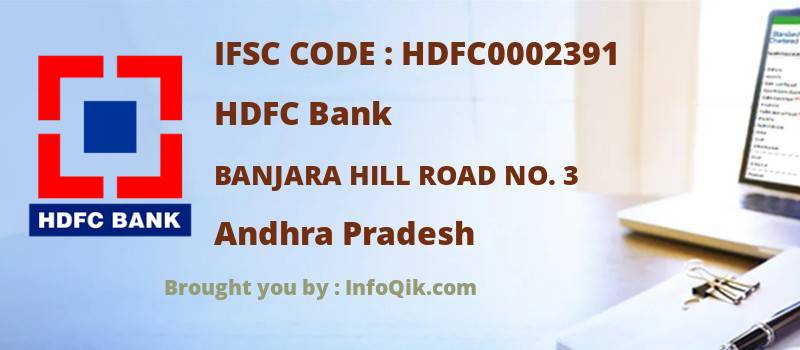 HDFC Bank Banjara Hill Road No. 3, Andhra Pradesh - IFSC Code