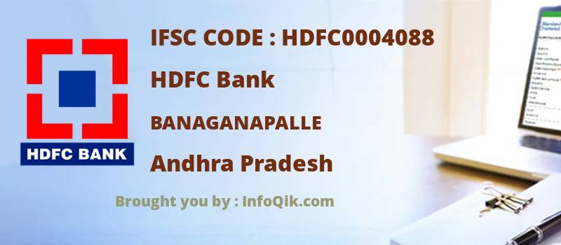 HDFC Bank Banaganapalle, Andhra Pradesh - IFSC Code