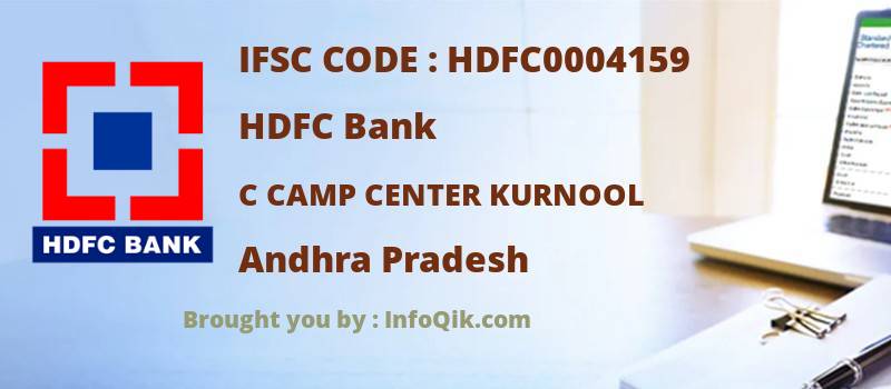 HDFC Bank C Camp Center Kurnool, Andhra Pradesh - IFSC Code