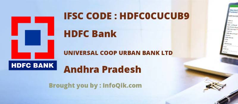 HDFC Bank Universal Coop Urban Bank Ltd, Andhra Pradesh - IFSC Code