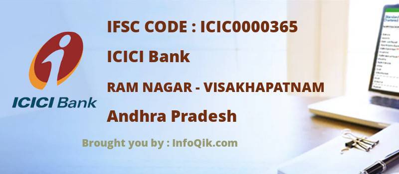 ICICI Bank Ram Nagar - Visakhapatnam, Andhra Pradesh - IFSC Code