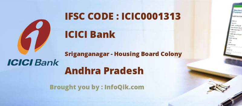 ICICI Bank Sriganganagar - Housing Board Colony, Andhra Pradesh - IFSC Code