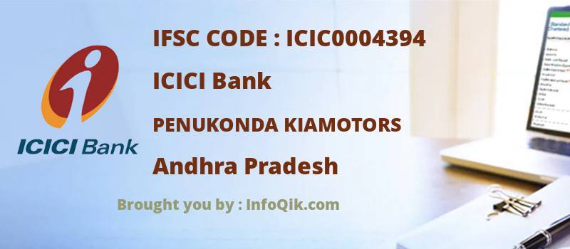 ICICI Bank Penukonda Kiamotors, Andhra Pradesh - IFSC Code