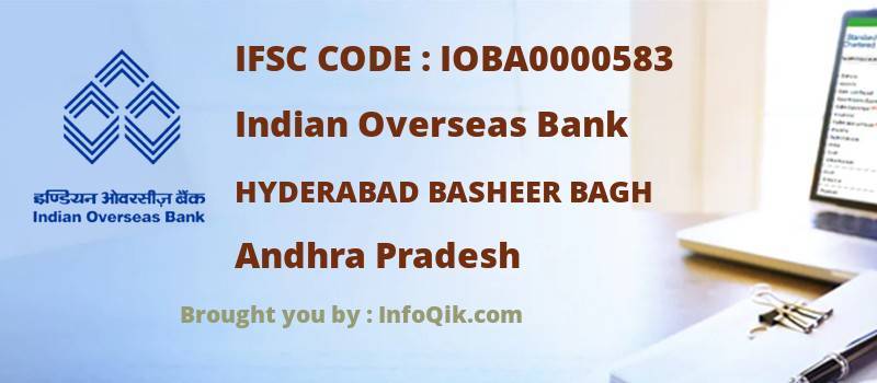 Indian Overseas Bank Hyderabad Basheer Bagh, Andhra Pradesh - IFSC Code