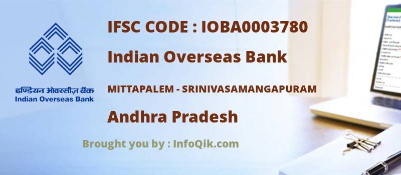 Indian Overseas Bank Mittapalem - Srinivasamangapuram, Andhra Pradesh - IFSC Code