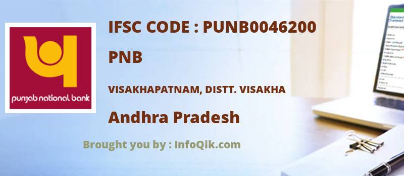 PNB Visakhapatnam, Distt. Visakha, Andhra Pradesh - IFSC Code