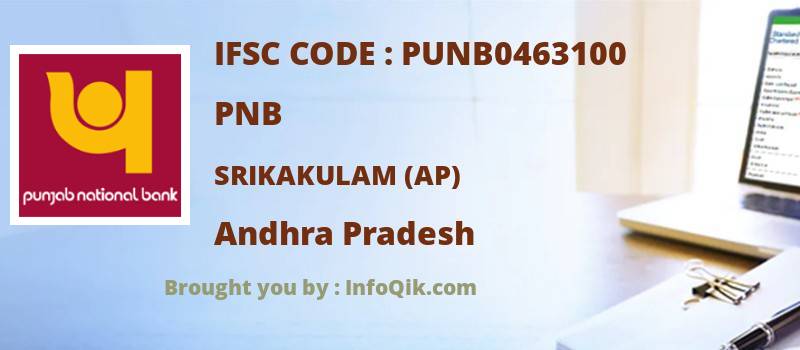 PNB Srikakulam (ap), Andhra Pradesh - IFSC Code