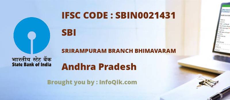 SBI Srirampuram Branch Bhimavaram, Andhra Pradesh - IFSC Code