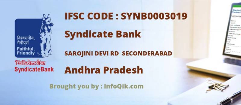 Syndicate Bank Sarojini Devi Rd  Seconderabad, Andhra Pradesh - IFSC Code