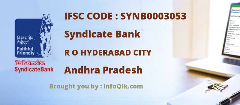 Syndicate Bank R O Hyderabad City, Andhra Pradesh - IFSC Code