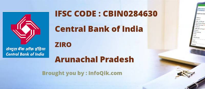 Central Bank of India Ziro, Arunachal Pradesh - IFSC Code