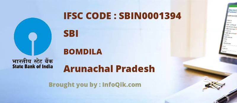 SBI Bomdila, Arunachal Pradesh - IFSC Code