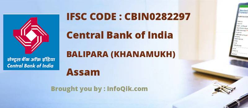 Central Bank of India Balipara (khanamukh), Assam - IFSC Code