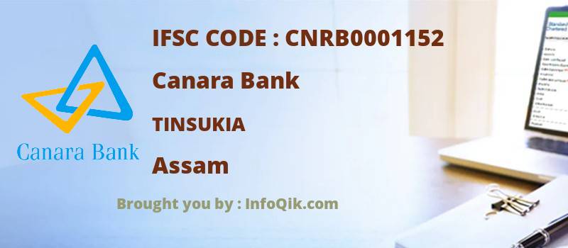 Canara Bank Tinsukia, Assam - IFSC Code