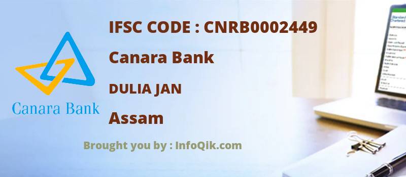 Canara Bank Dulia Jan, Assam - IFSC Code