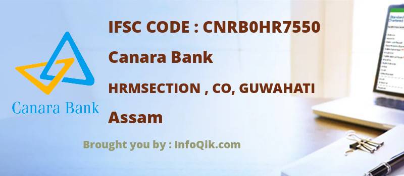 Canara Bank Hrmsection , Co, Guwahati, Assam - IFSC Code