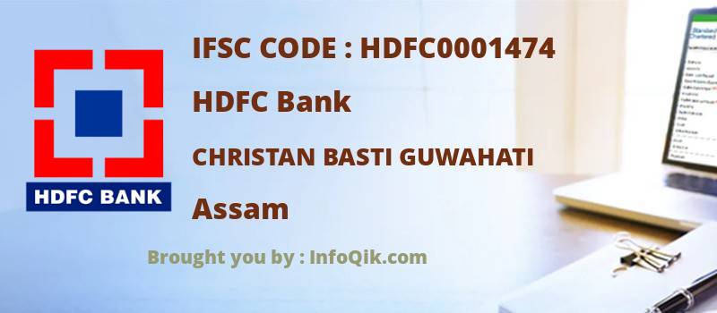 HDFC Bank Christan Basti Guwahati, Assam - IFSC Code