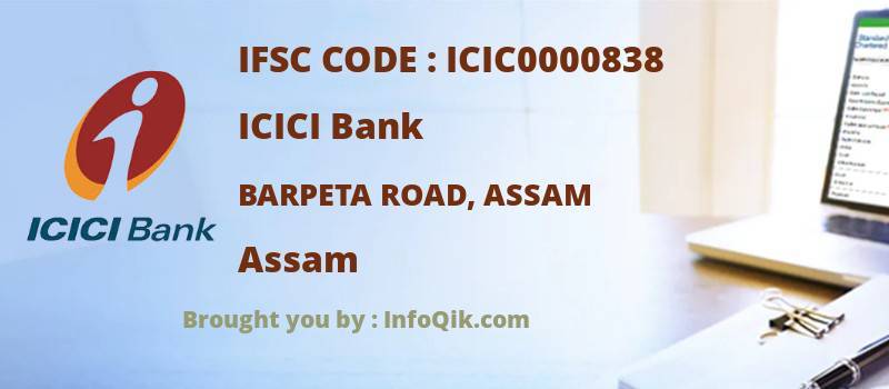 ICICI Bank Barpeta Road, Assam, Assam - IFSC Code