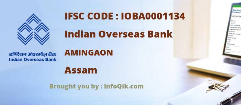 Indian Overseas Bank Amingaon, Assam - IFSC Code