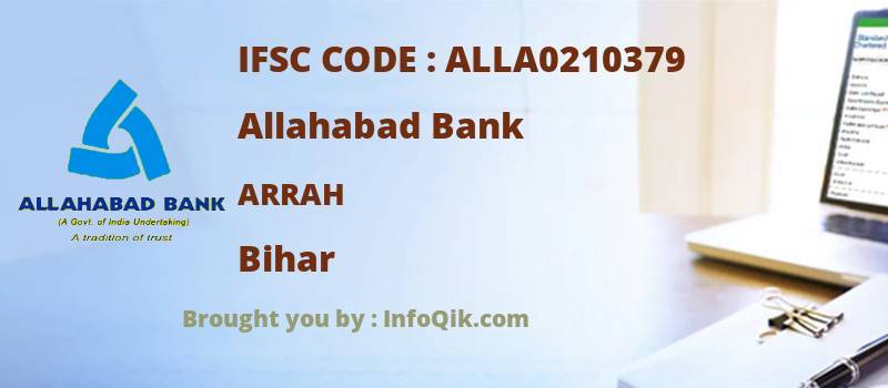 Allahabad Bank Arrah, Bihar - IFSC Code