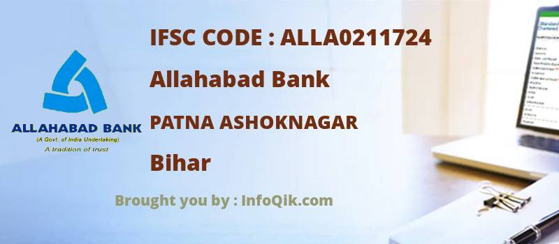 Allahabad Bank Patna Ashoknagar, Bihar - IFSC Code