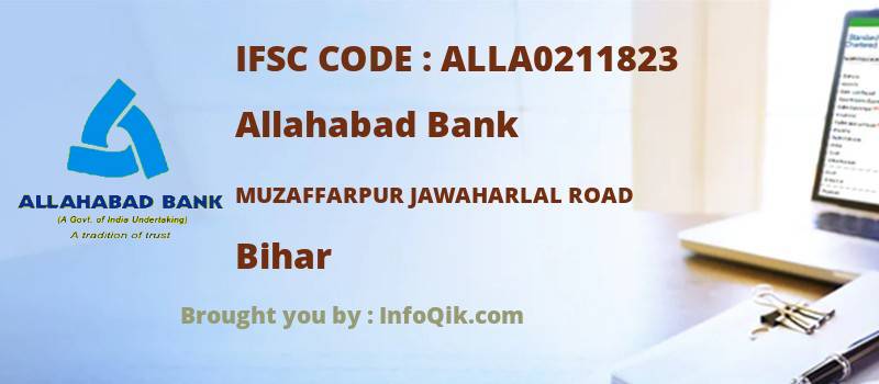 Allahabad Bank Muzaffarpur Jawaharlal Road, Bihar - IFSC Code