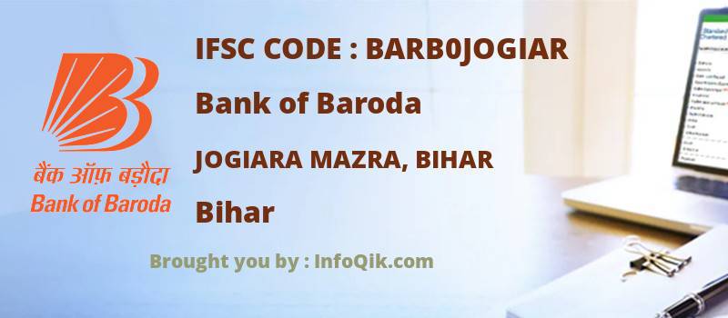 Bank of Baroda Jogiara Mazra, Bihar, Bihar - IFSC Code